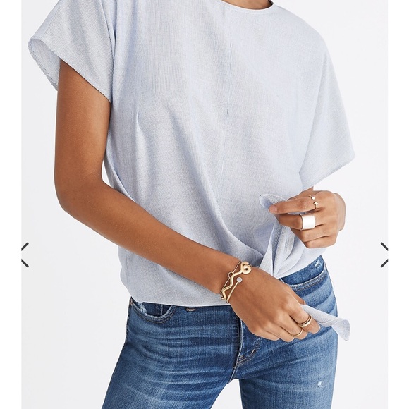 Madewell Tops - Madewell Button-Back Tie Tee